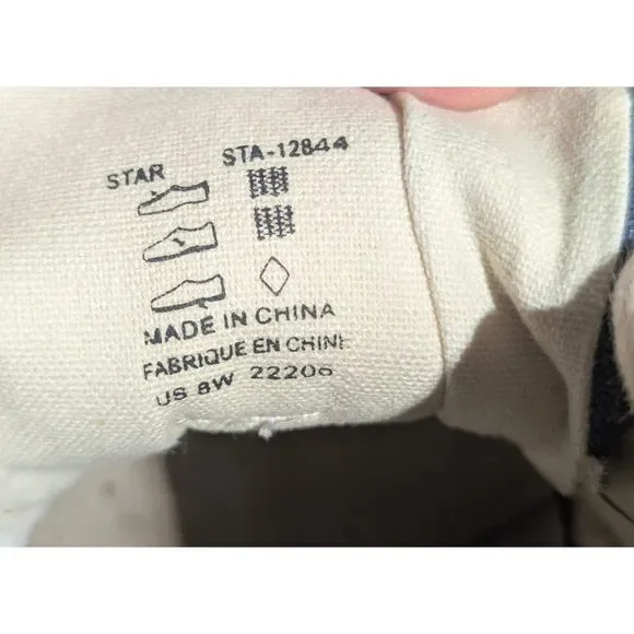 Taos Star Canvas Lace-Up Sneakers - Retro Blue Wash - Women's Casual Shoes - Picture 2 of 6